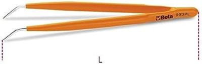 Beta Pincet met gebogen smalle gegroefde bekken vervaardigd uit roestvast staal PVC geïsoleerd 993PL 150 - 009930010 Beta Pincet met gebogen smalle gegroefde bekken vervaardigd uit roestvast staal PVC geïsoleerd 993PL 150 - 009930010