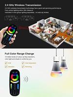 MiBoxer RGB-CCT afstandsbediening 2.4G 4-zones zwart - LED0230 - thumbnail