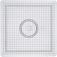 Creativ Company Strijkkralenbordje vierkant helder, 14,5 x 14,5cm - thumbnail