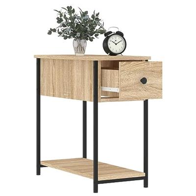 Nachtkastjes 2 st 30x60x60 cm bewerkt hout sonoma eikenkleurig