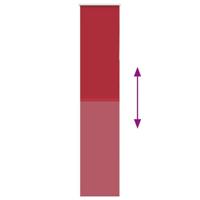 Rolgordijn 45x230 cm verduisterend 45x130 cm stofbreedte 40,7cm - thumbnail