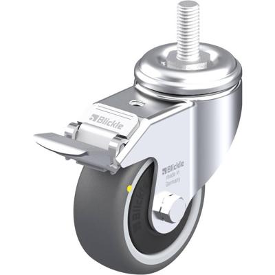 Blickle LKRA-PATH 80KF-FI-ELS-GS12 Zwenkwiel met rem Wieldiameter: 80 mm Draagvermogen (max.): 100 kg 1 stuk(s)