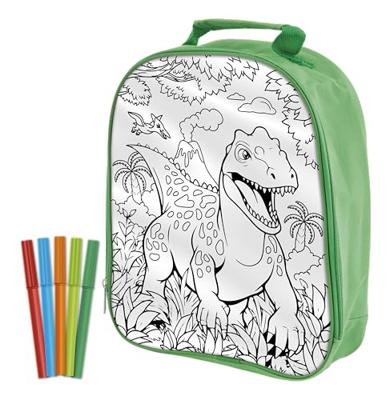 Creative Craft Group Dino kleur je eigen tas met stiften