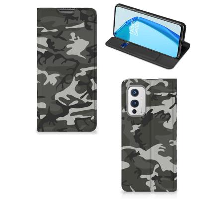 OnePlus 9 | Hoesje met Magneet | Army Light