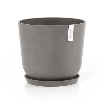 Ecopots Oslo kunststof bloempot Taupe - Ø 33,1 cm