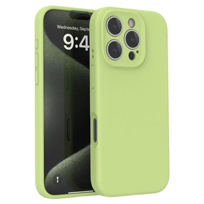 Lunso iPhone 16 Pro hoesje - Flexibel siliconen Backcover -Lime Groen Lunso iPhone 16 Pro hoesje - Flexibel siliconen Backcover -Lime Groen
