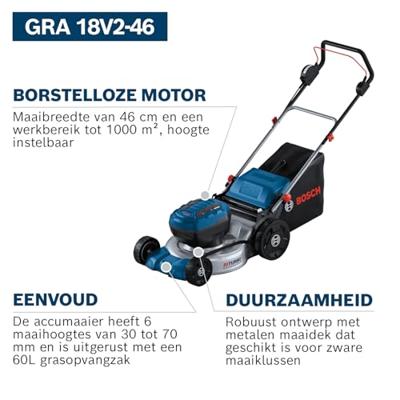 Bosch Blauw GRA 18V2-46 Accu Grasmaaier | In Doos - 06008C8000