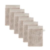 wehkamp home washand hotelkwaliteit (set van 6) (15x21 cm) Taupe - thumbnail
