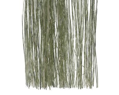 Lametta pet l0.1b50h40 cm wit mint kerst Decoris - Decoris