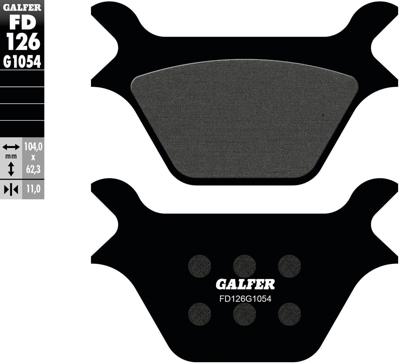 GALFER remblokken "fd126" brake pad fd126 g1054 organic