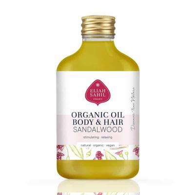 Vegan Huid/Haar Olie Amandel Sandelhout BIO