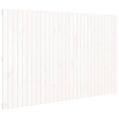 Wandhoofdbord 185x3x110 cm massief grenenhout wit