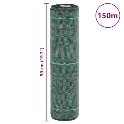 Worteldoek 0,5x150 m polypropeen groen - thumbnail