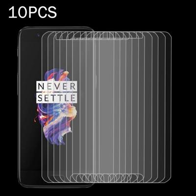 10 PCS OnePlus 5 0.3 mm 9H oppervlaktehardheid 2.5D Explosieveilig niet-volledig scherm getemperd glas scherm Film