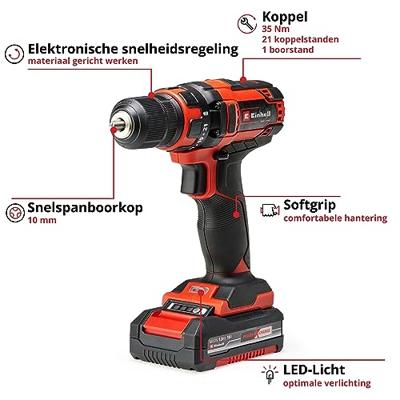 EINHELL Accu schroefboor TC-CD 18/35 Li Kit 1.5 Ah schroeftol - thumbnail