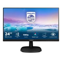 Philips V Line 243V7QJABF Led-display, 60,5 cm (23,8 inch), Full HD, plat, zwart, computerschermen (60,5 cm (23,8 inch), 1920 x 1080 pixels, Full HD, LED, 4 ms, zwart) - thumbnail