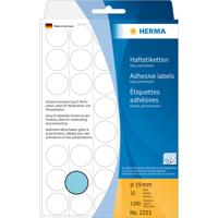 Herma 2253 Etiketten voor markeringspunten Ø 19 mm Blauw 1280 stuk(s) Permanent hechtend Papier - thumbnail