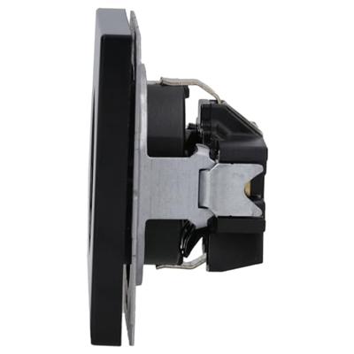 Jung LS1520SW Wandcontactdoos met randaarde Inzetstuk 1-voudig Zwart 1 stuk(s)