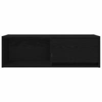 TV-meubel 80x31x25,5 cm spaanplaat zwart eikenkleurig - thumbnail