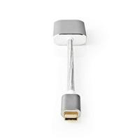 USB-Adapter | USB 3.2 Gen 1 | USB-C Male | Mini DisplayPort | 0.20 m | Rond | Verguld | Gebreid / Nylon | Zilver | Cover Window Box - thumbnail