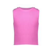 Geisha zomer top meisjes - rib cropped - cassis - thumbnail
