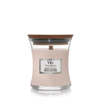 Woodwick Vanilla & Sea Salt Mini Hourglass Candle 0 - thumbnail
