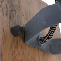 Steinhauer WandlampGeurnesey vintage grijs met hout - 1578GR - thumbnail