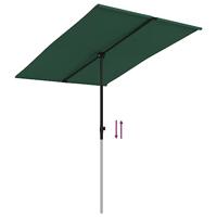 VidaXL Parasol met aluminium paal 2x1,5 m groen - thumbnail