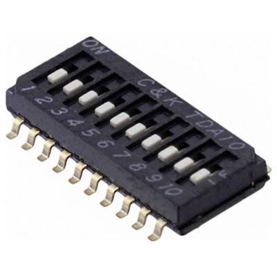 C & K Switches TDA10H0SB1R DIP-Switch TDA Series DIP-schakelaar Aantal polen 10 1 stuk(s) Tape on Full reel