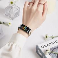 Fitbit Charge 5 & 6 bandje - PU leather - Beige - thumbnail