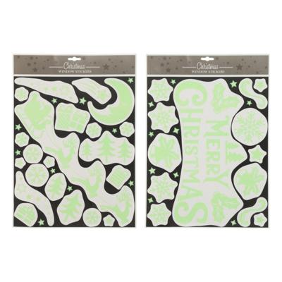 Raamstickers Glow in the Dark Kerst Raamstickers Glow in the Dark Kerst