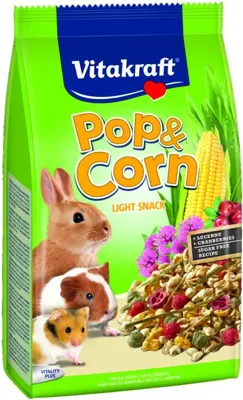 Vitakraft Pop & Corn Light knaagdierensnack 200g