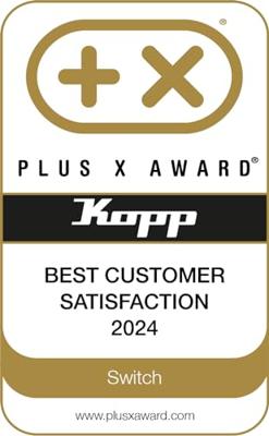 KOPP - Wandcontactdoos - Standard - Opbouw - 1-voudig Stopcontact - 1-voudig Wisselschakelaar - Randaarde - Arctic Glans Wit