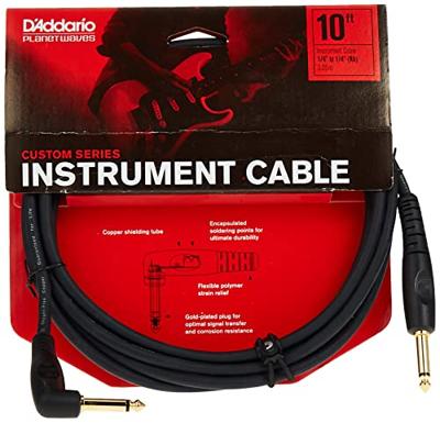 D&apos;Addario GRA-10 Custom Series jack kabel haaks-recht 3 meter - thumbnail