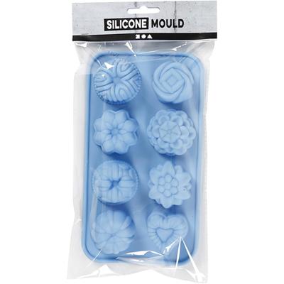 Creativ Company Siliconen gietmal cakejes blauw