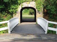 Wit hek 70x50cm Tuinschilderij Customize-it - Customize it - thumbnail