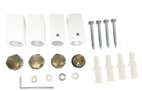 Wiesbaden Bevestigingsset tbv Sierradiator Tower m/o aansl. Wit - thumbnail