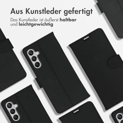 Accezz Wallet Softcase Bookcase Samsung Galaxy A25 Telefoonhoesje Zwart - thumbnail