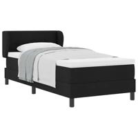 Boxspringbed met matras stof zwart 100x200 cm - thumbnail
