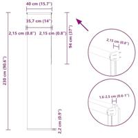 Rolgordijn verduisterend 40x230cm stofbreedte 35,7 cm polyester - thumbnail