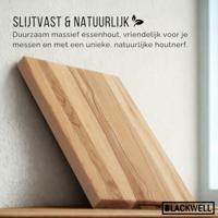 Blackwell Houten Snijplank - Met Greep - Essenhout - 50 x 40 x 4 cm - thumbnail