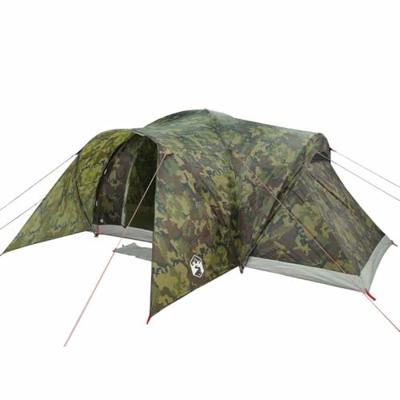 VidaXL Koepeltent 6-persoons waterdicht camouflage