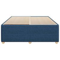 Bedframe zonder matras stof blauw 140x190 cm - thumbnail