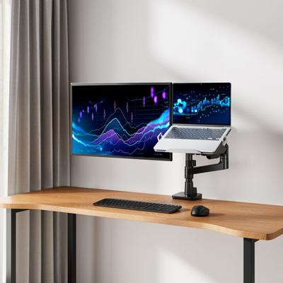 ACT AC8341 monitorarm en laptophouder