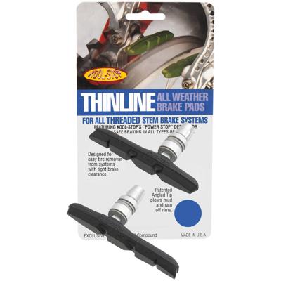 KOOL-STOP Koolstop remschoenen t2 v-brake thinline zwart (2st)
