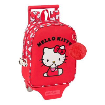Schoolrugzak Hello Kitty Iconic Wit Rood 22 x 27 x 10 cm