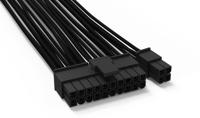 BeQuiet Computer, Stroom Kabel [1x ATX-stroomstekker 24-polig (20+4) - 1x ATX-stroomstekker 24-polig (20+4)] 0.60 m Zwart - thumbnail