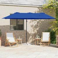 VidaXL Parasol azurblauw 372 x 198 x 243 cm polyester en aluminium - thumbnail