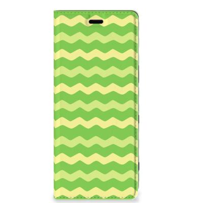 Sony Xperia 5 | Hoesje met Magneet | Waves Green
