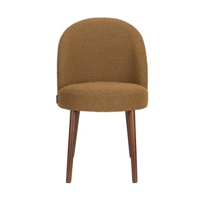 Dutchbone Eetkamerstoel 'Barbara' Bouclé, kleur Okergeel